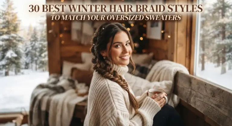 30 Best Winter Hair Braid Styles to Match Your Oversized Sweaters